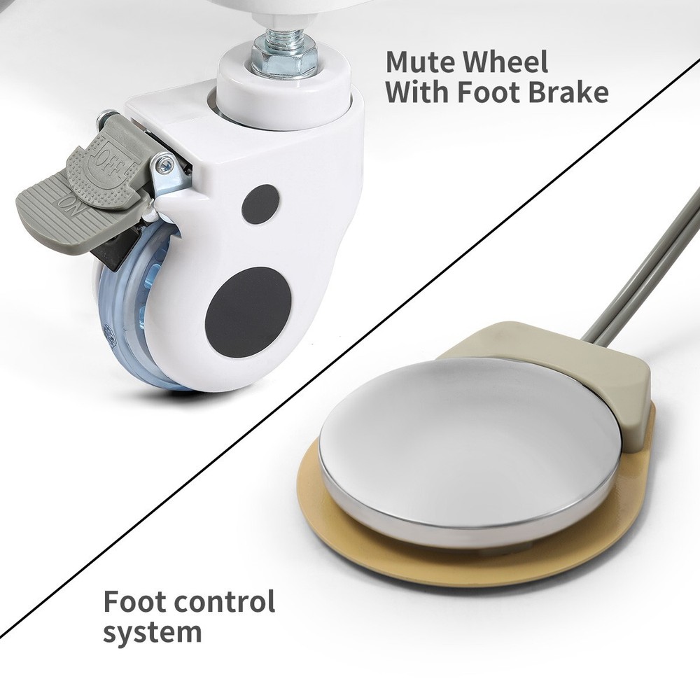 Dental Unit Chair Computer Controlled DC Motor +Stool /Moblie Delivery Unit