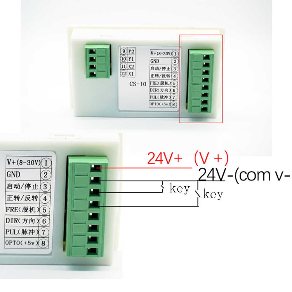CS10-3 Stepper Motor Servo Motor Drive Stepless Speed Controller Pulse Generator