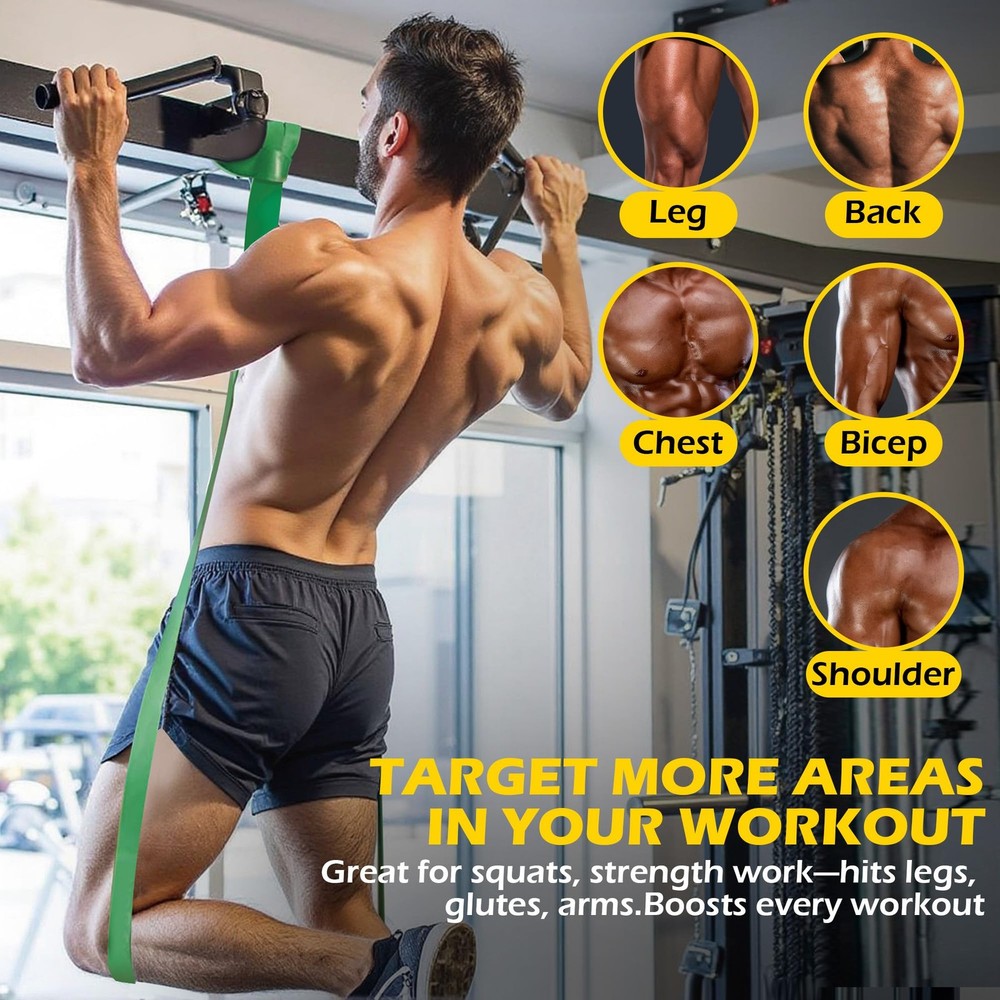 Pull Up Bands, Resistance Bands Set for Pull-Up Assistance, Exercise Bands wi...