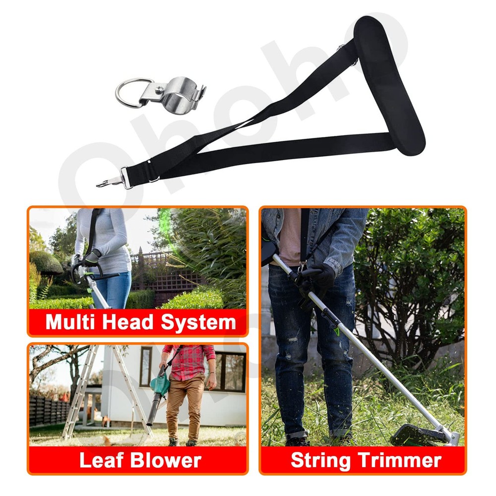 String Trimmer Shoulder Strap AP1500 for EGO 56V Trimmer/Leaf Black