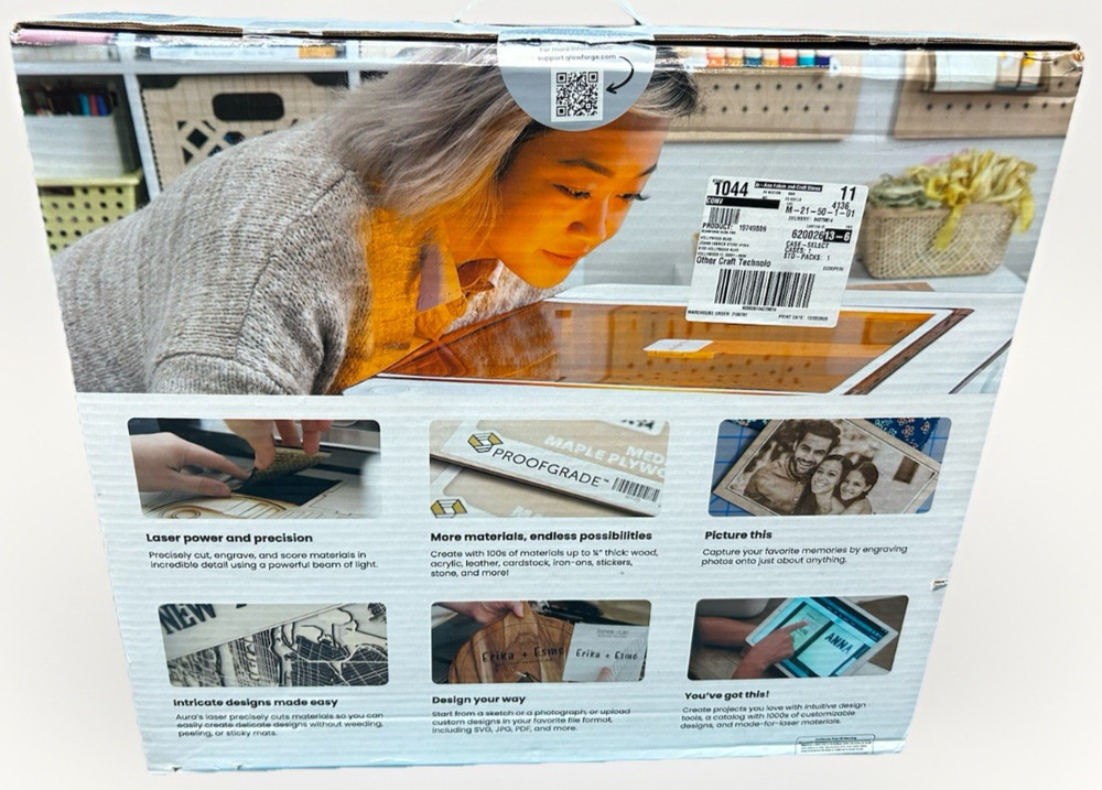 Glowforge - Aura Laser 3D Printer - White - GF-ASM-00467