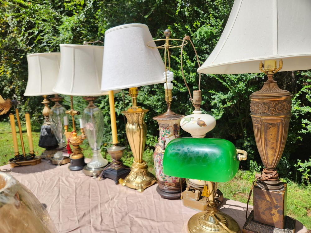 Baroque Style Bronzed Table Lamp