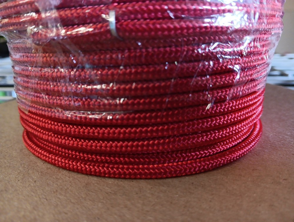5/32” x 260 ft. Polyester Rope spool. Red.