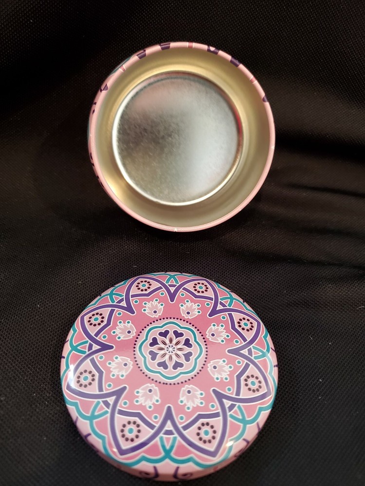 4 Empty Candle Tins with Lids 4.4 oz