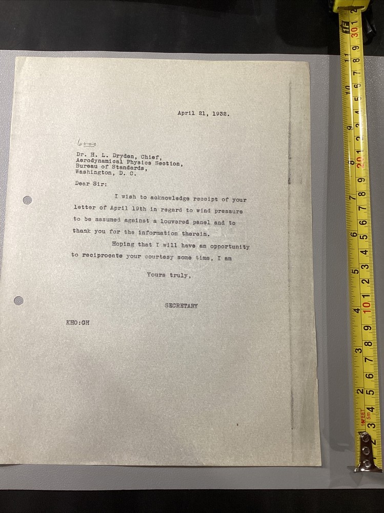 1932 Original Vellum Cleveland Municipal Stadium Document Aerodynamical Physics