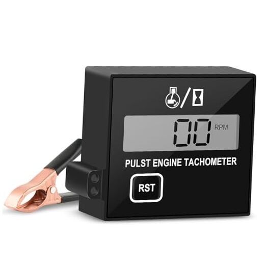 Digital Engine Tachometer for Small Engine Pulse Tach Gauge Single Key