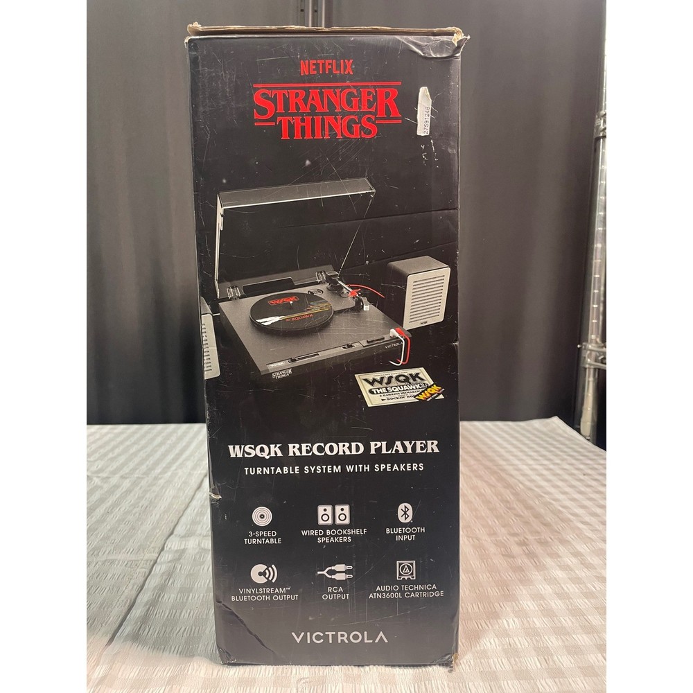 Victrola Stranger Things Record Player Turntable System with Speakers Bluetooth