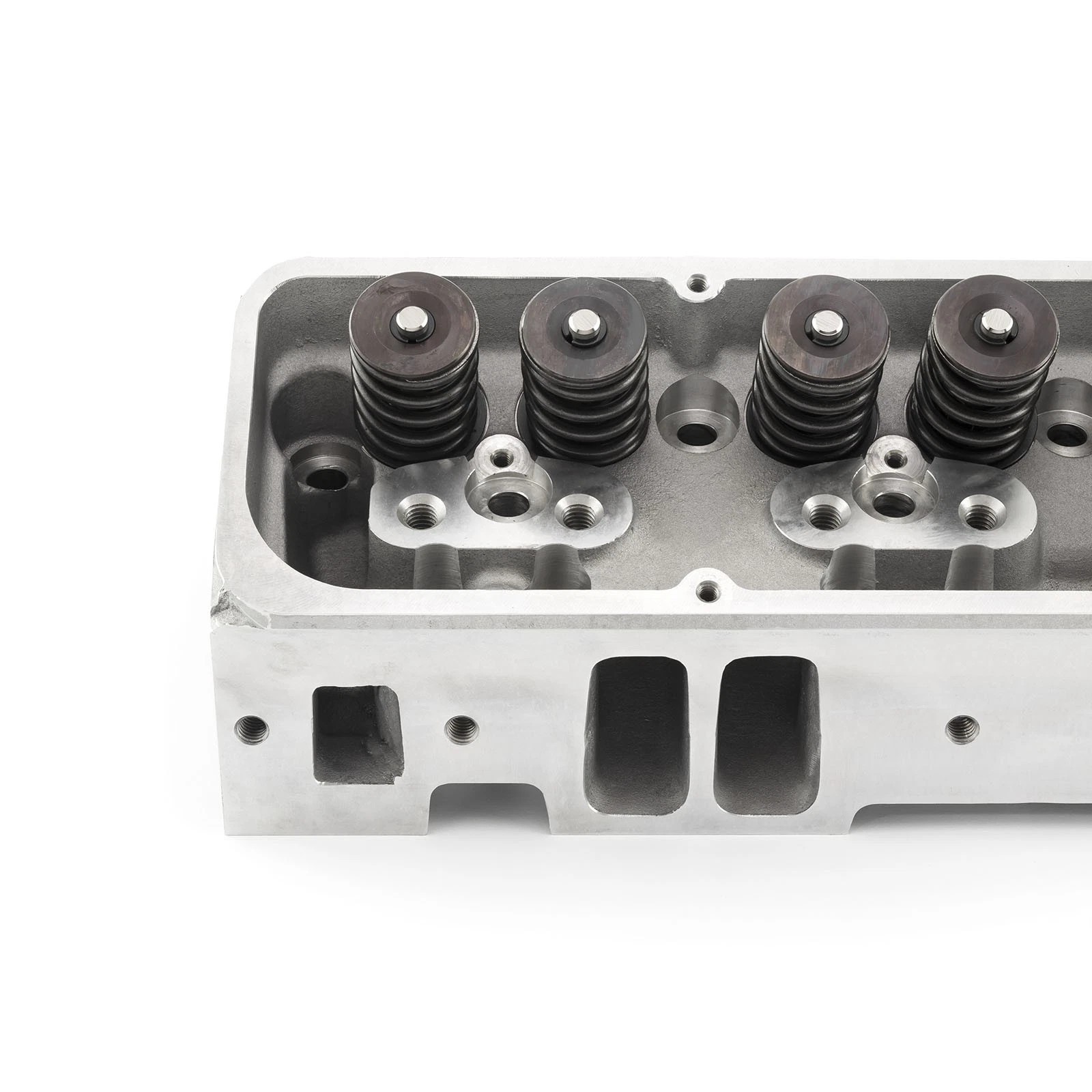 Complete Aluminum Cylinder Heads SBC Chevy 350 195cc 64cc 2.02/1.60 - Straight