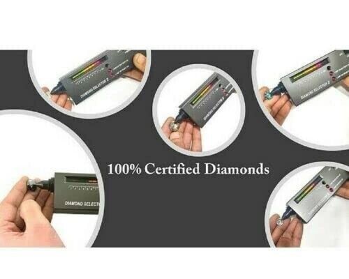 Certified 20 Ct White Diamond Solitaire Ring ! Free Diamond Studs