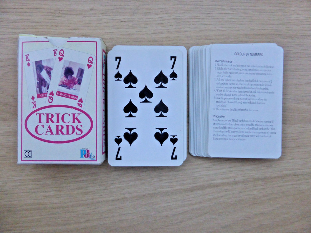 PG Tips Trick Cards Get Out Deck Magic Playing Cards Set Complete Instructions