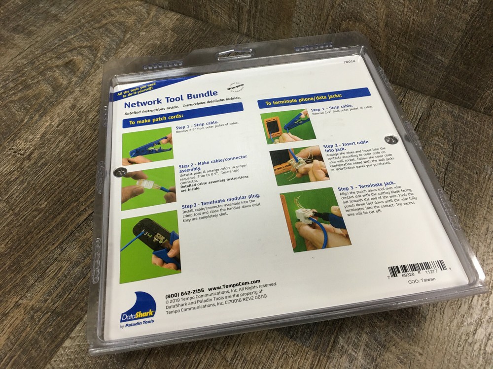 NEW DataShark Network Tool Bundle #70016 Cable Repair Kit SEALED Quick Shipping