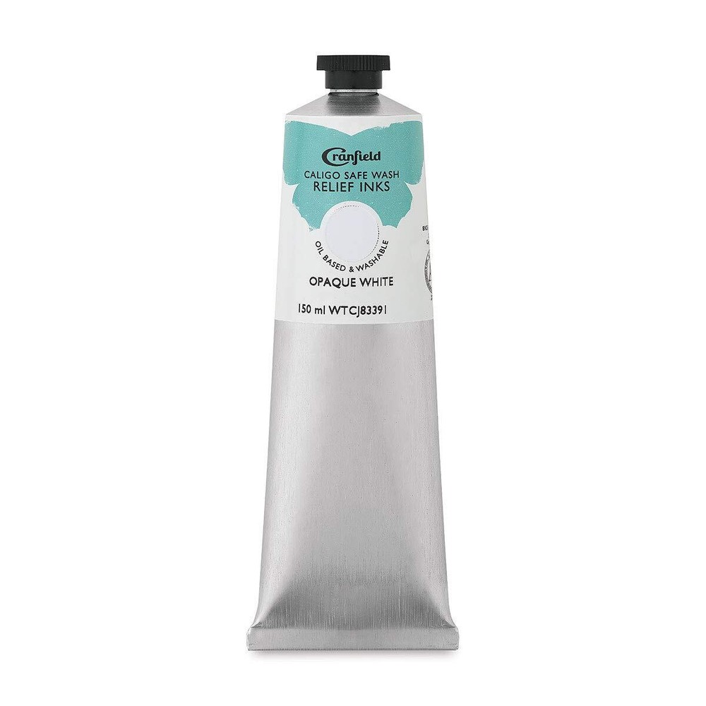 Opaque White Ink - 150 ml Oil-Based Bottle Printmaking Ink