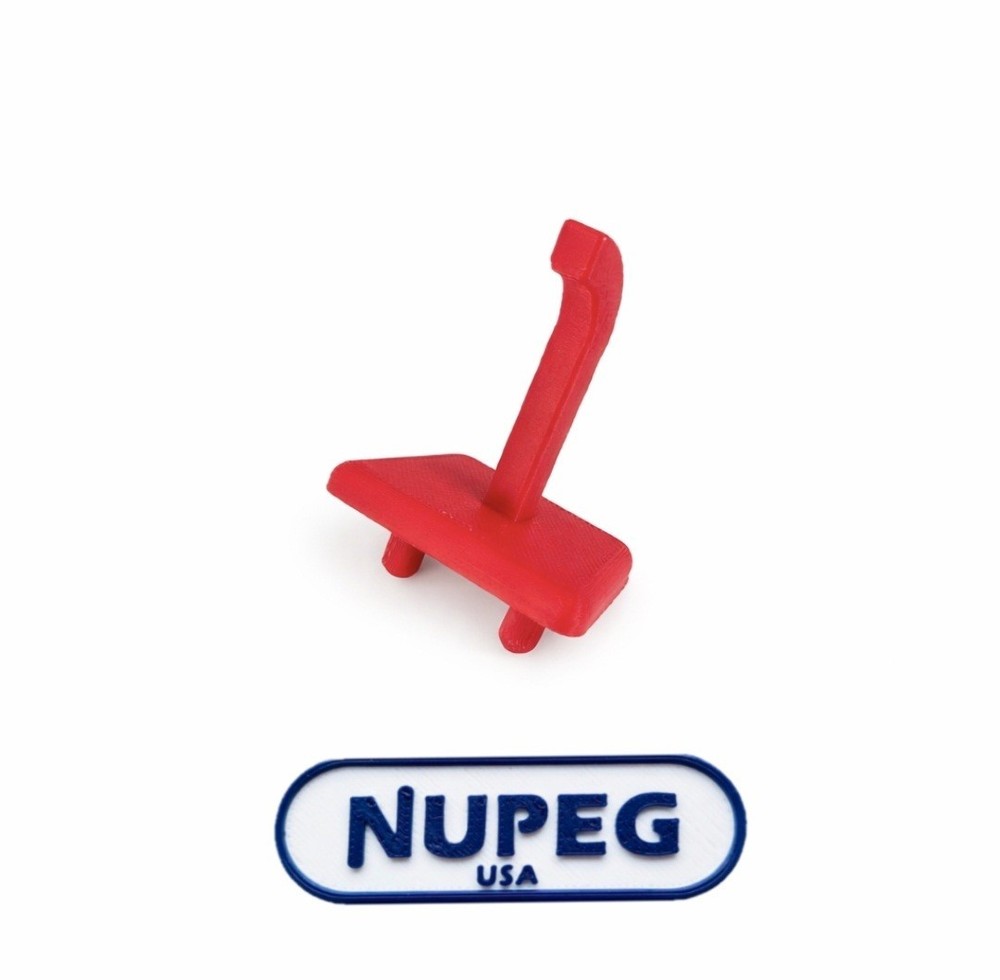 Peg Board Hooks Red Curve LRG Hook x12 NUPEG