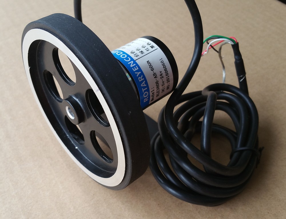 300mm Length Wheel + Encoder + Bracket + Counter Grid Length Gauge
