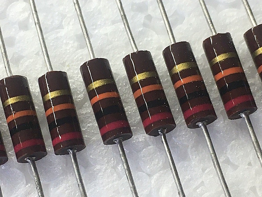 50PCS 20K 1/2W 5% CARBON COMP. RESISTOR