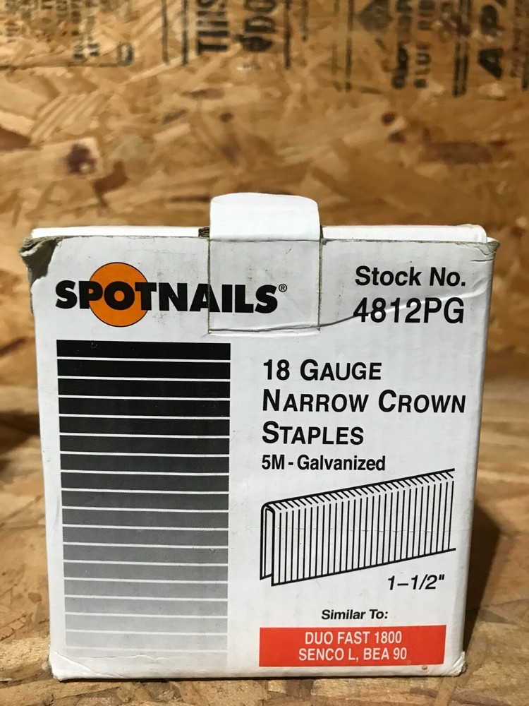 Spotnails 4812 PG Fasteners - 5,000 count