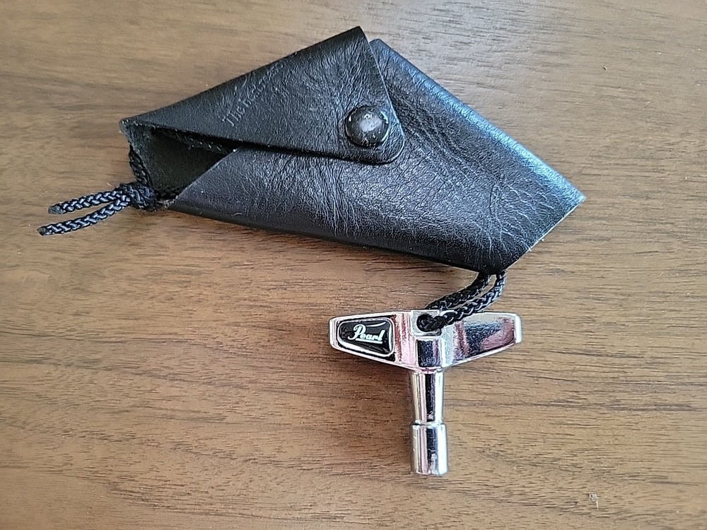 Peral Drum Key Tuning Tool Leather Pouch K050