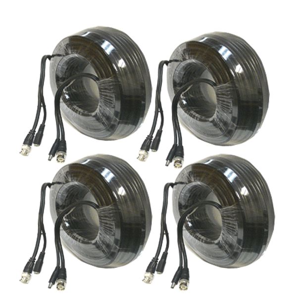 LOT 4 Professional CCTV Camera Video+Power Cable