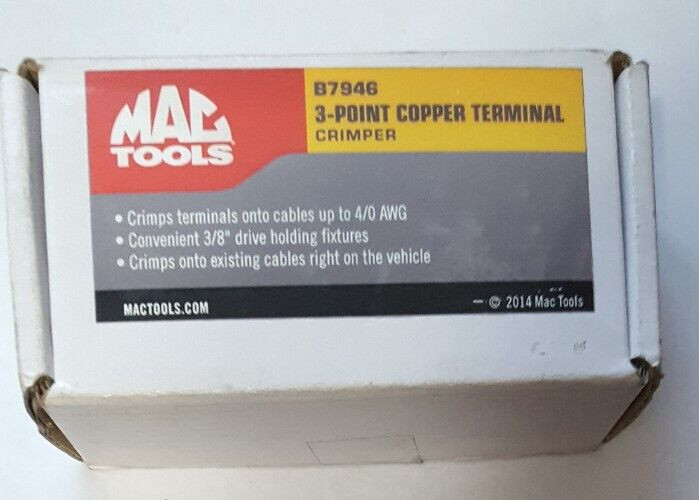 Mac Tools B7946 3-Point Copper Terminal Crimper P6