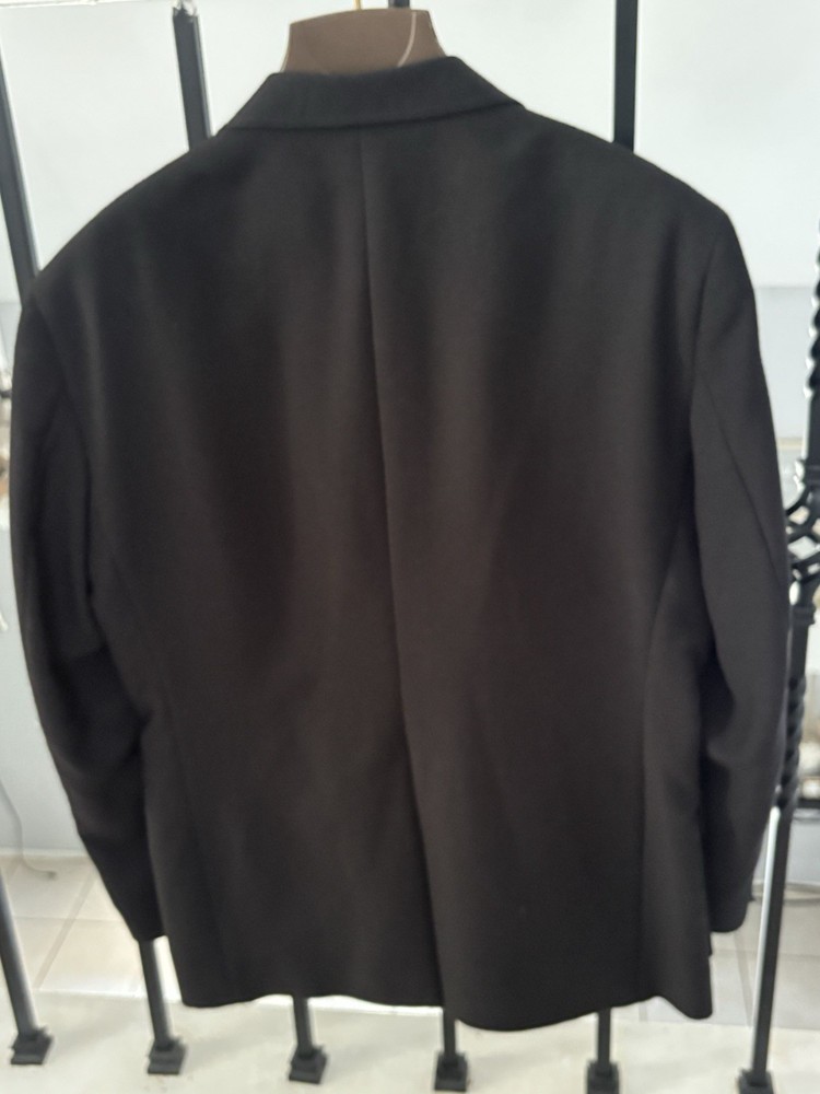 Classic Collection Blazer Mens 44 Black Solid Two-Button
