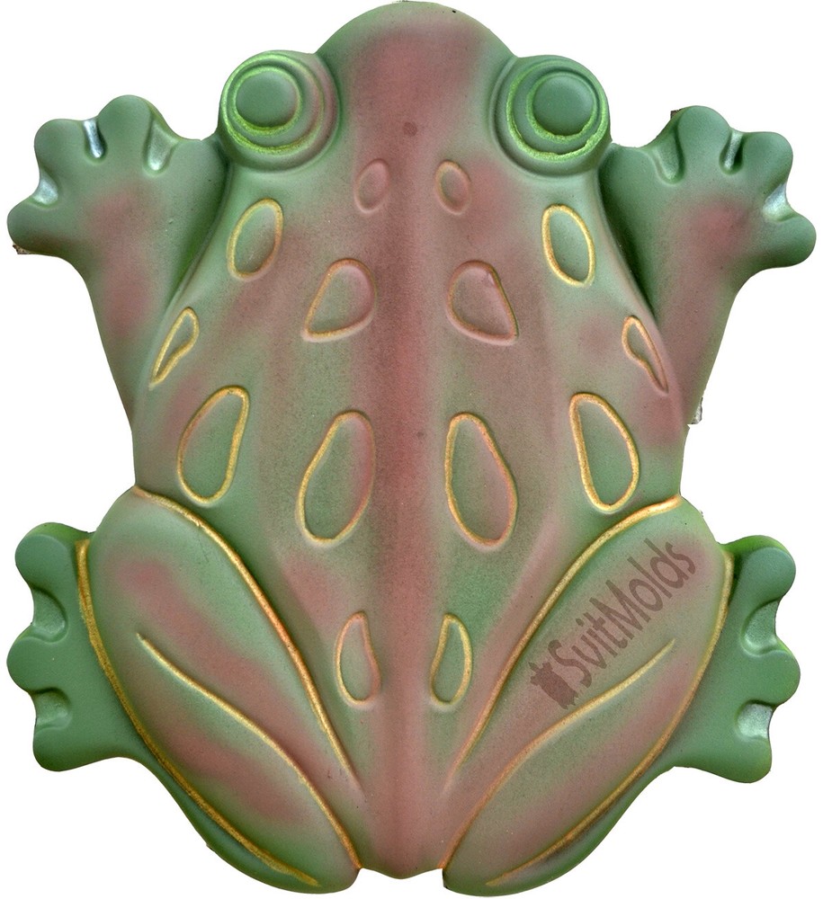 Concrete Mold DIY Frog Stepping Stone ABC Plastic Toad Decor Path Walkway