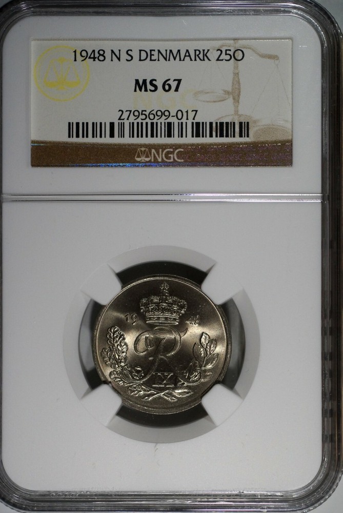 25 øre 1948 NGC MS67