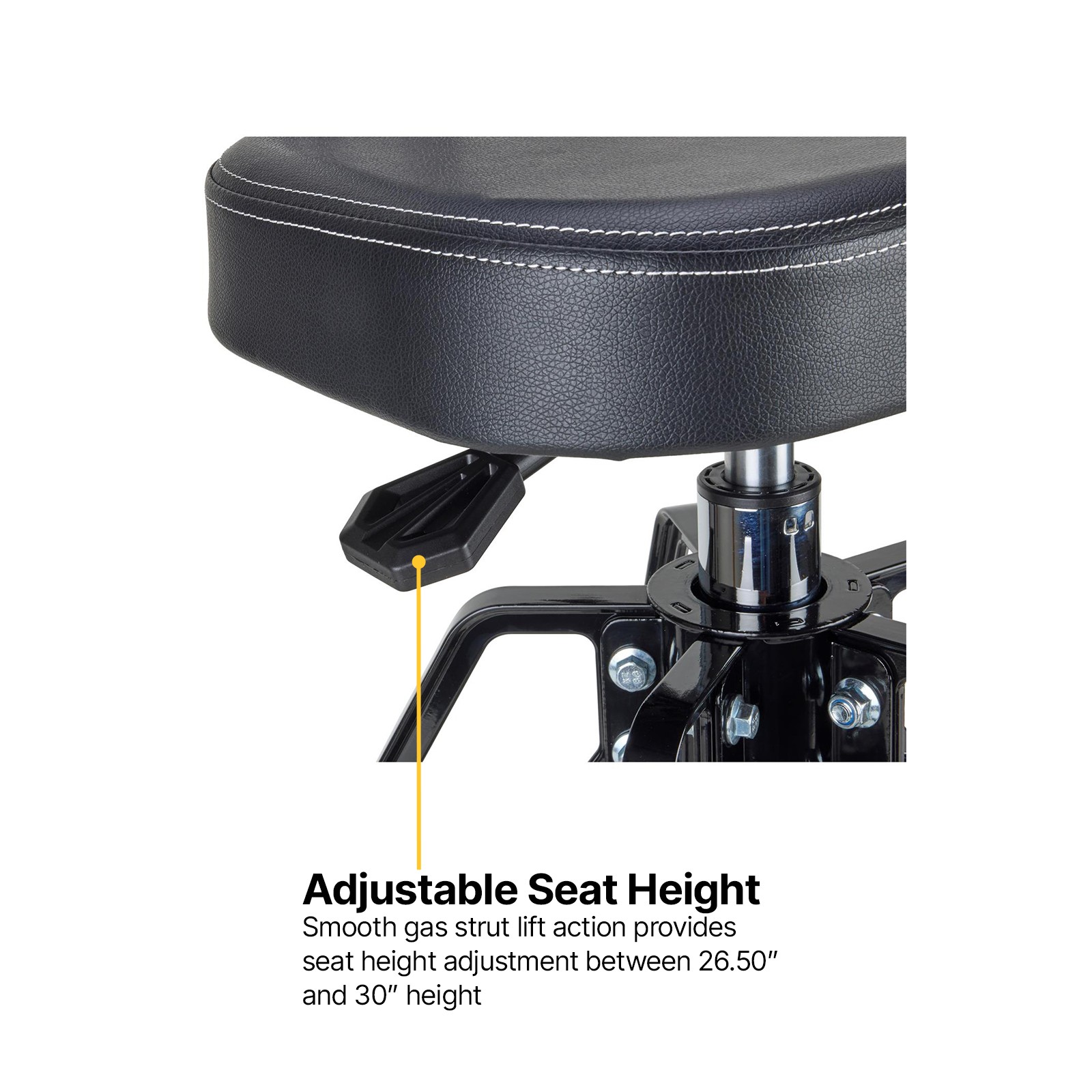 Black Flag™ Adjustable Height High Back Rolling Shop Chair