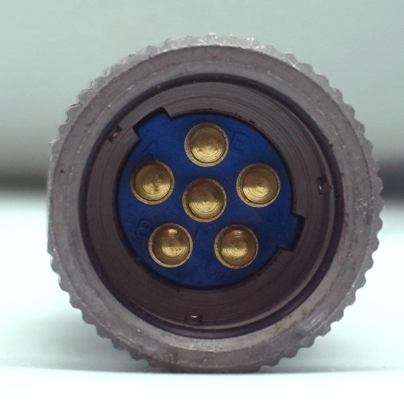 Thales PTT Radio Speaker Microphone Mic 23386 - 1600469-4 - 6-Pin