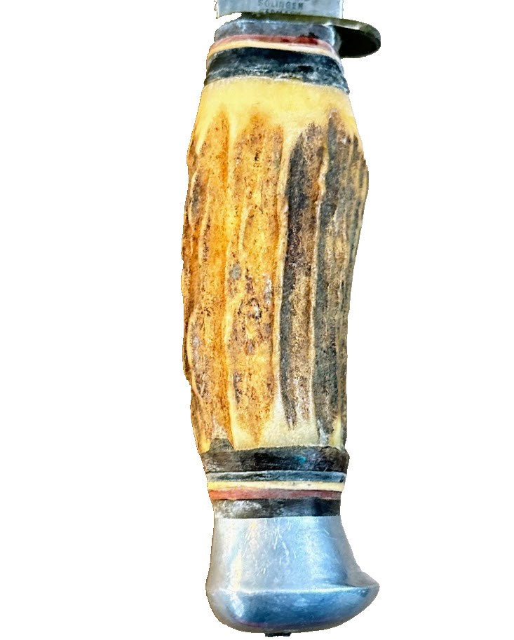 Vintage GERMAN BOWIE KNIFE EDGE BRAND #496 Solingen Germany Antique RARE KNIVES