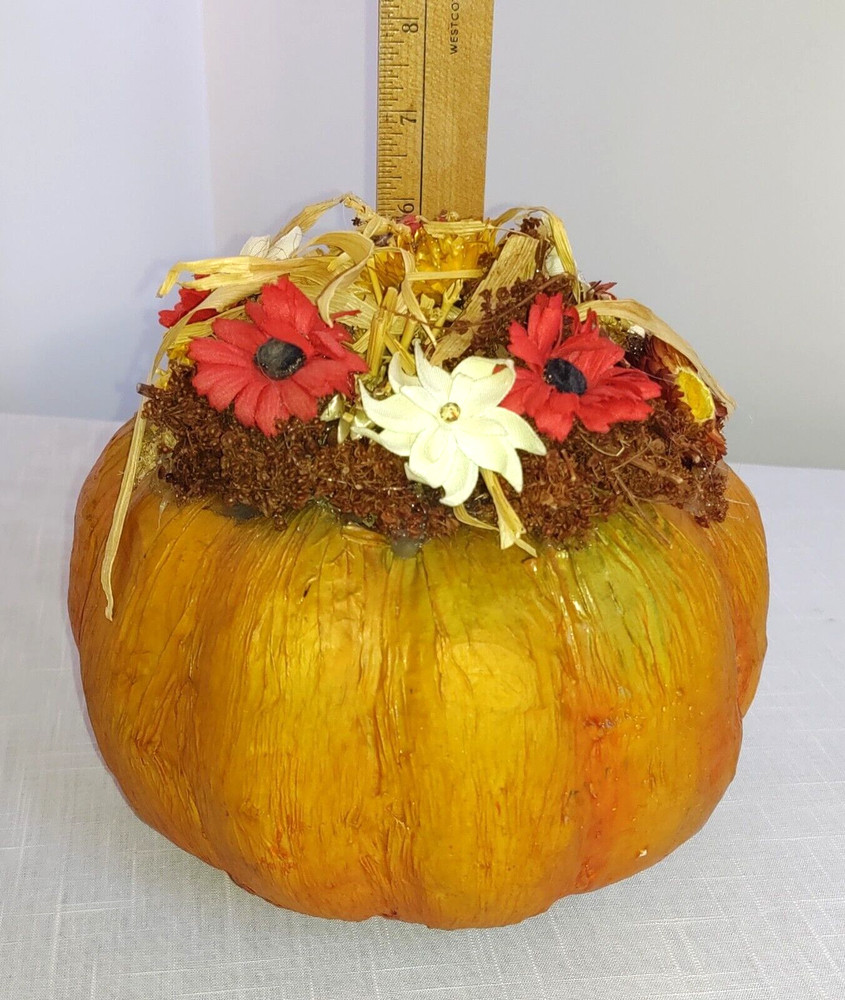 HALLOWEEN PAPER MACHE PUMPKIN