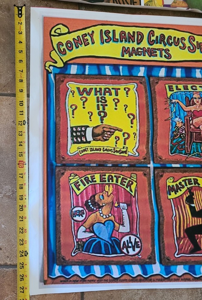 Posters Sideshow Circus Freak Show Carny 7 Total Magic READ