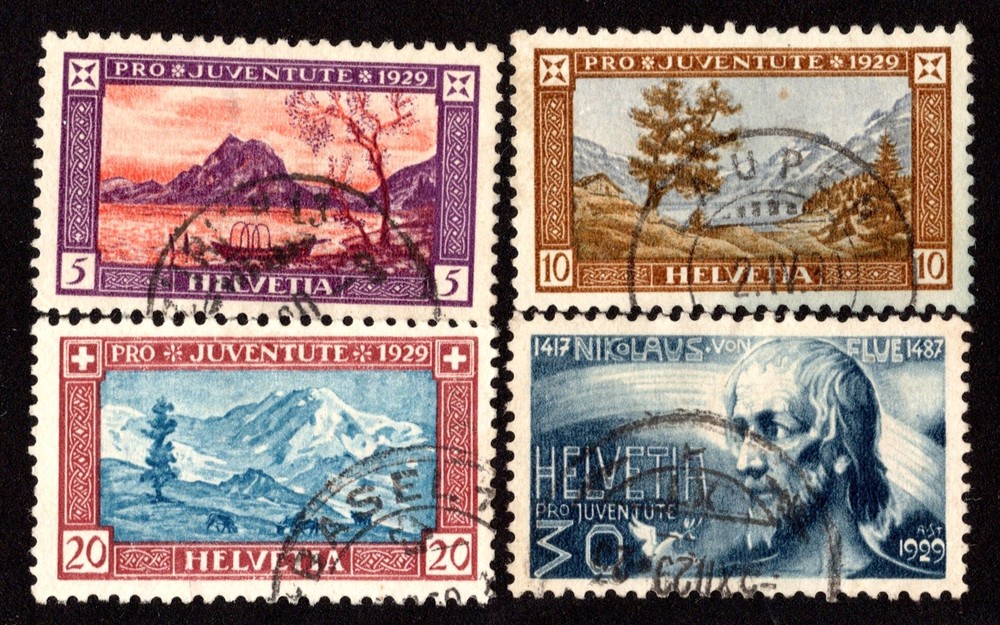 Switzerland Scott B49-B52 Used.