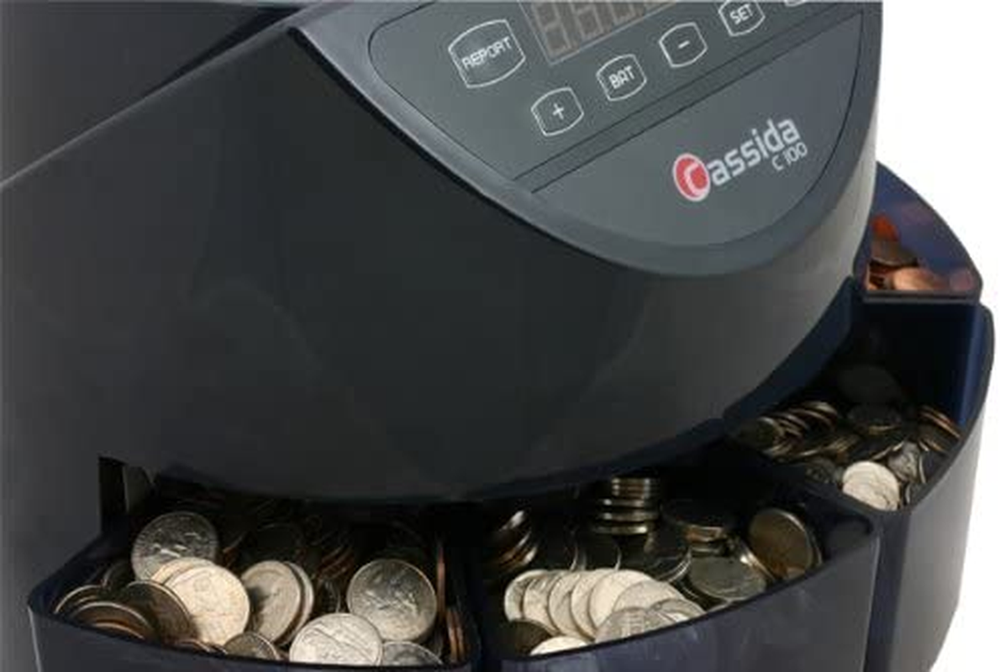 Electronic Automatic Coin Sorter Counter Separator Machine LED Display 110 VAC