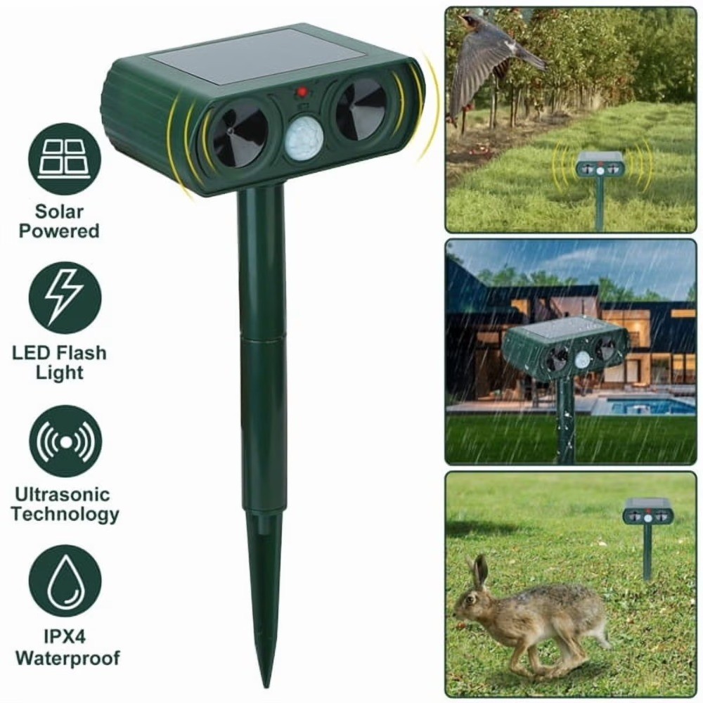 Ultrasonic Animal Repeller Motion Sensor Repellent Device