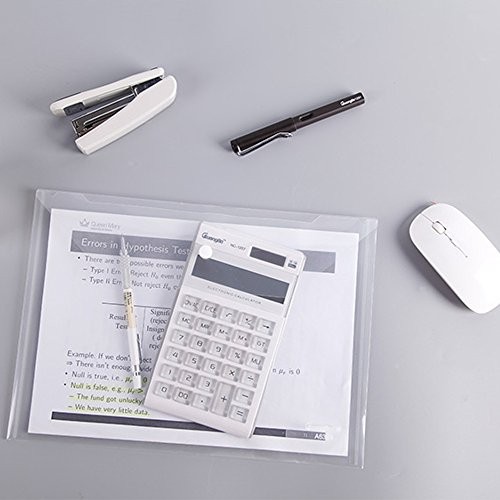 30pcs Plastic Envelopes, Clear Reusable Poly Envelope Waterproof File Folder