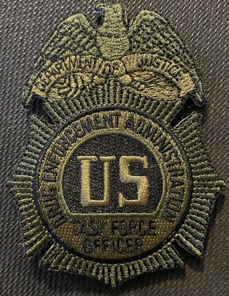 DEA special edition Task Force Officer ThirdGEN TB + hook patch - Very Rare