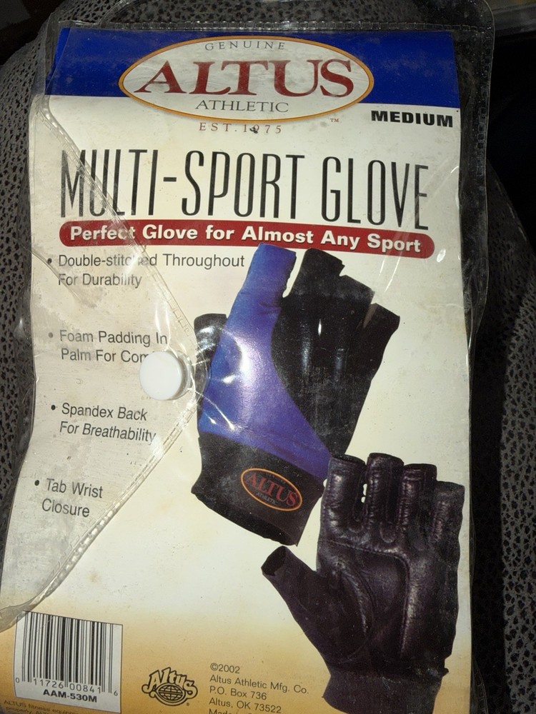 Genuine ALTUS Multi Sport Glove Medium Blue/Blk