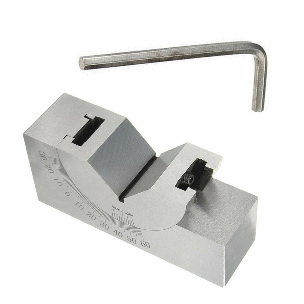 Adjustable Steel Angle Block Tool for Machining and Testing Workpieces
