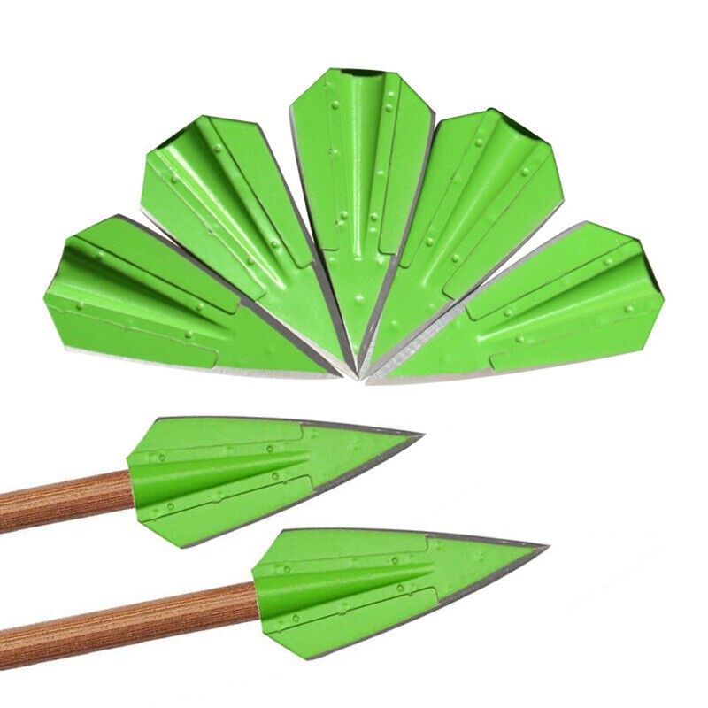 12x Archery Blade Broadhead 115Gr Large Cut Hunting Arrowhead Shooting Target