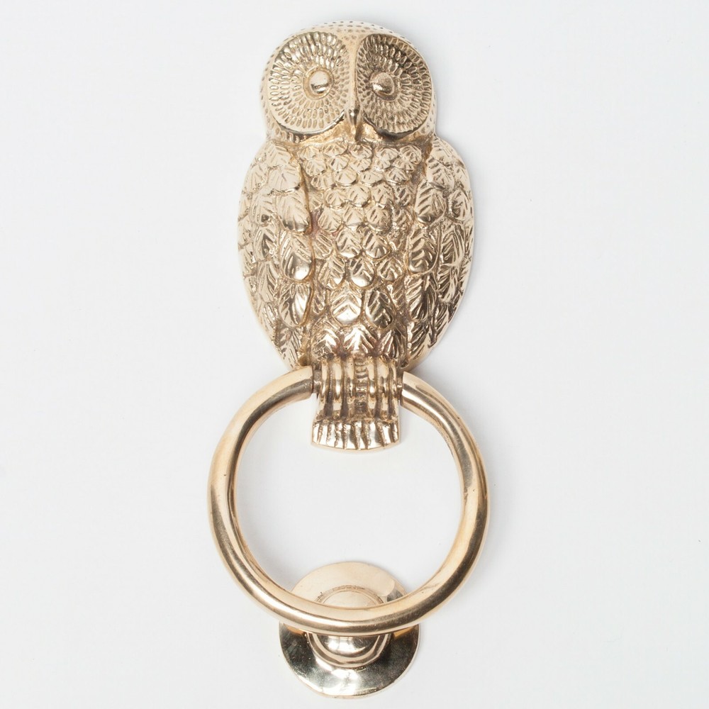 Classical Solid Brass Owl Door Knocker Country Style