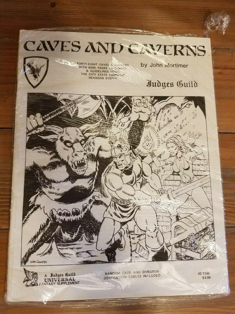 Caves and Caverns Judges Guild Dungeons Dragons