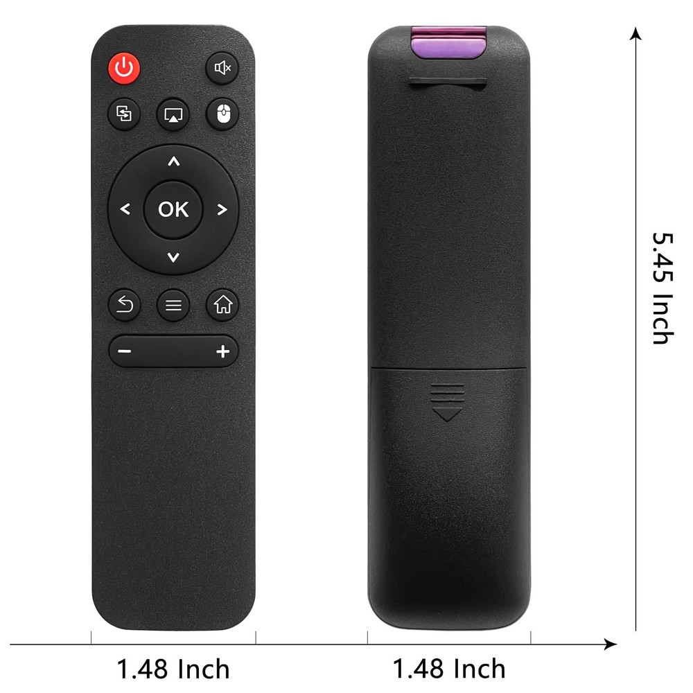 Molgoc Replacement Remote for Mini Projector,Compatible with Magcubic Black