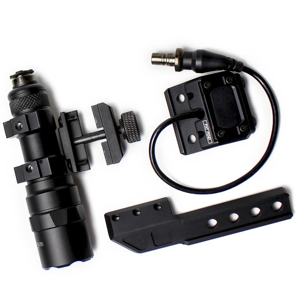 M300B LED White Light Flashlight with Mod button Switch Airsoft Weapon Light Set