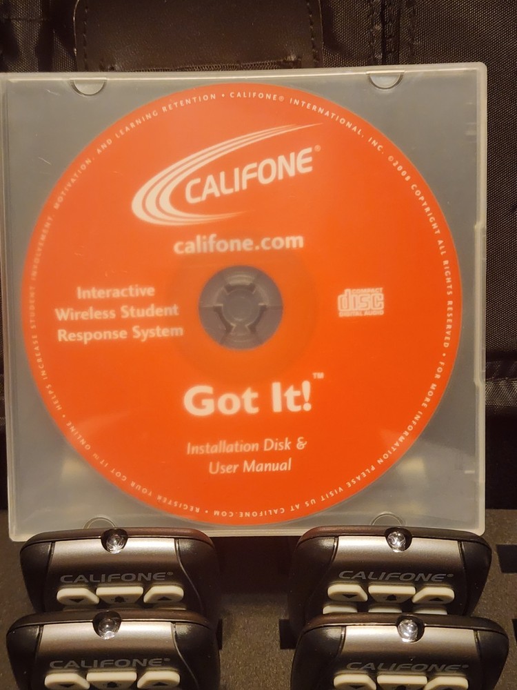 Califone Got It! Interactive Wireless Student Response System Clicker & Software