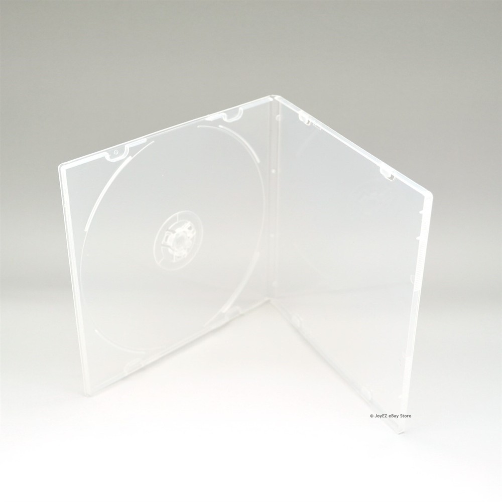 200 Clear 5.2mm Single CD DVD R CDR DVDR Disc PP Poly Plastic Case Outer Sleeve
