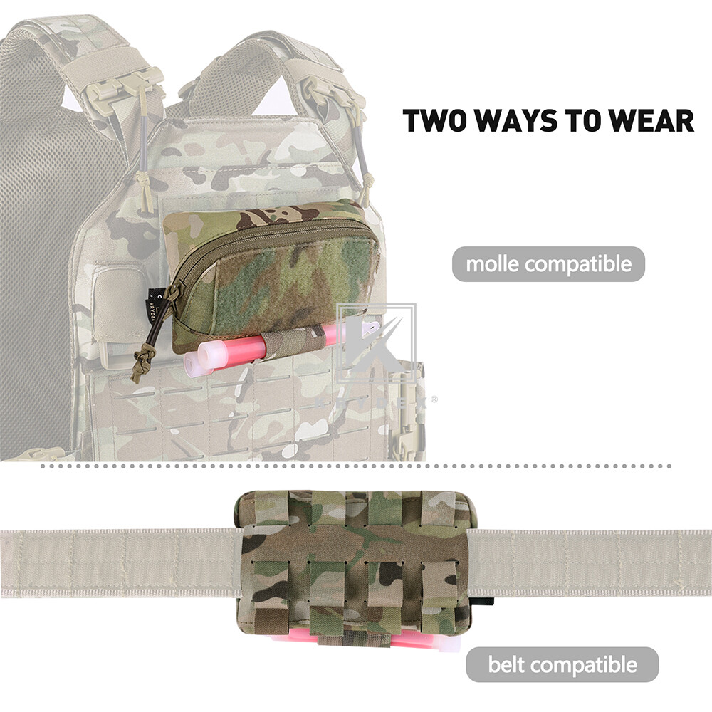 KRYDEX Tactical Admin Pouch Utility Pouch Pack BELT / MOLLE Back Storage Panel
