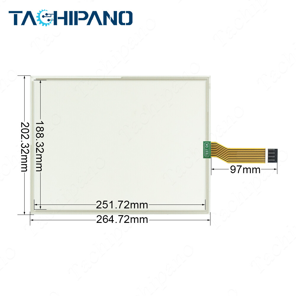Touch Screen Panel for 2711P-RDT12C PanelView Plus 1250 with Front Overlay