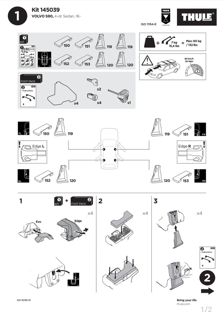 thule fit kit 5039