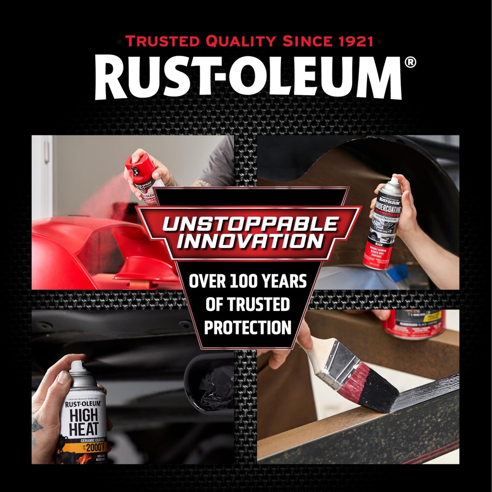 Truck Bed Coating Spray Black 15oz Stops Rust 6 Pack Durable Protective