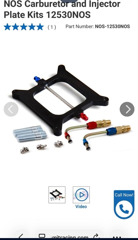 NOS Nitrous Carburetor Plates